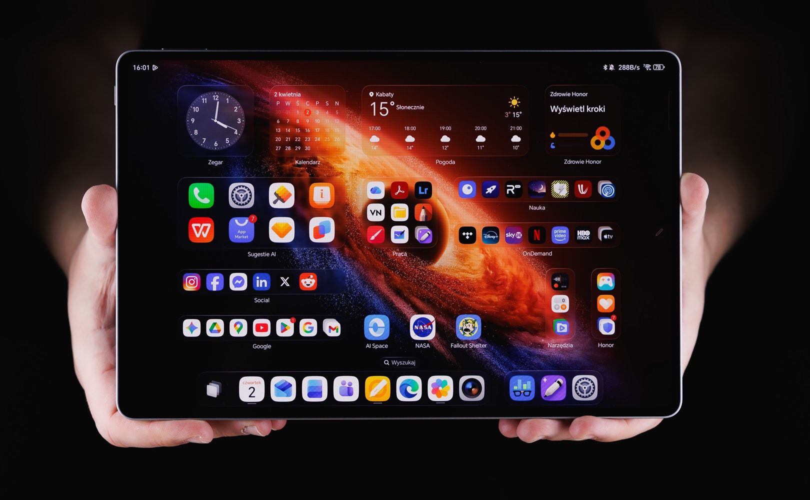 Honor MagicPad 4 przód