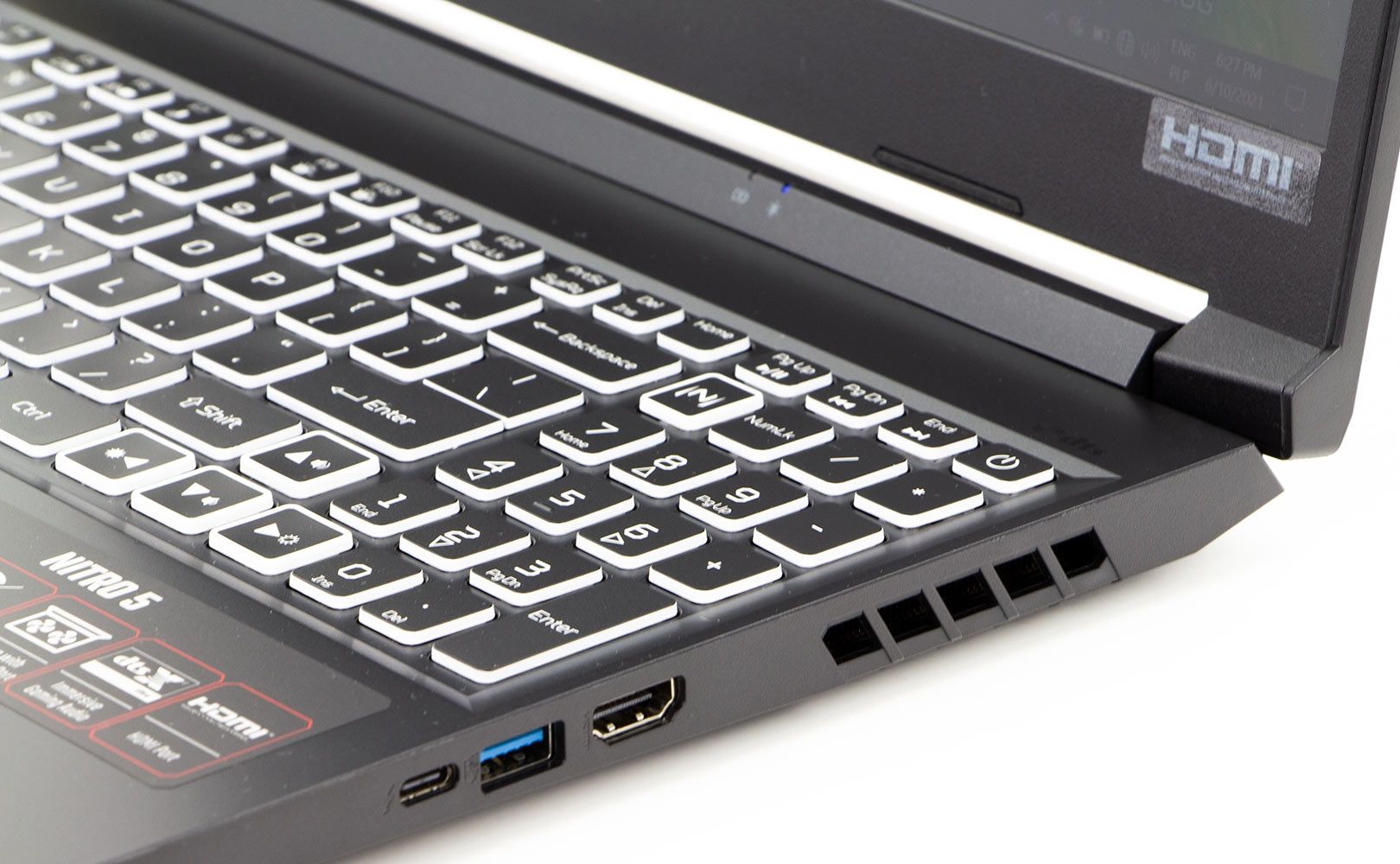 Acer Nitro 5 - złącza po prawej stronie