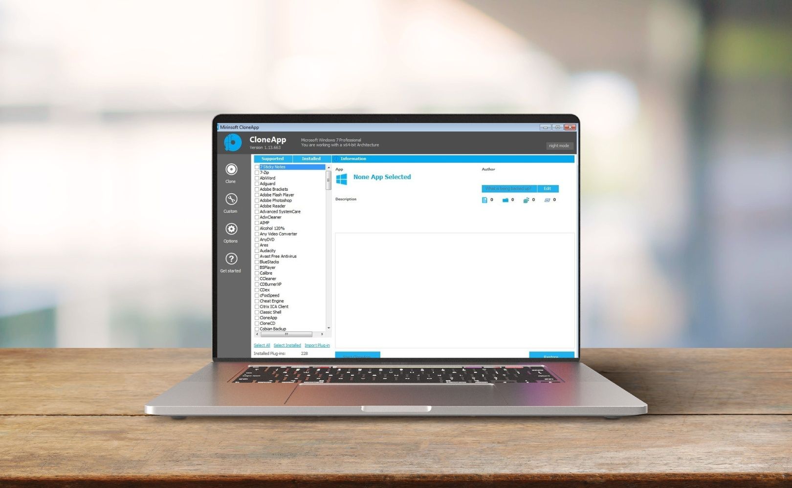CloneApp program do tworzenia kopii ustawień systemu