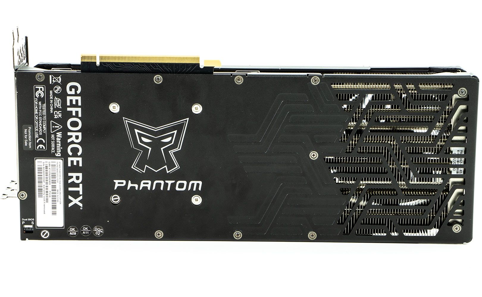Gainward GeForce RTX 4080 Phantom GS - backplate