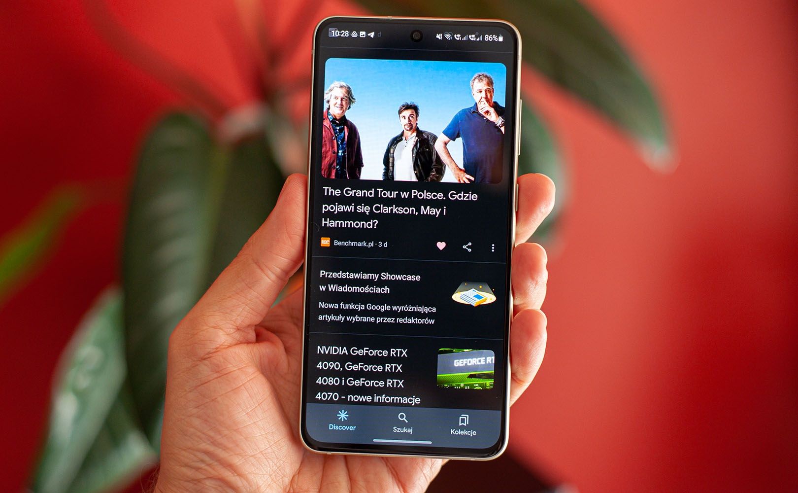 Google Discover na telefonie z Androidem