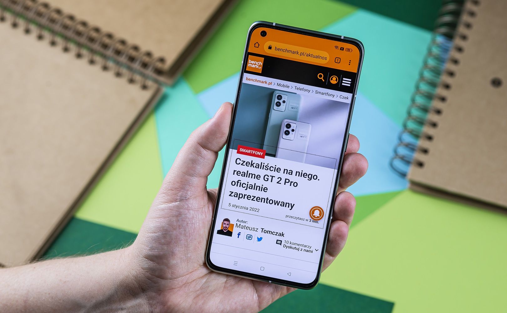 realme GT 2 Pro benchmark na tapecie