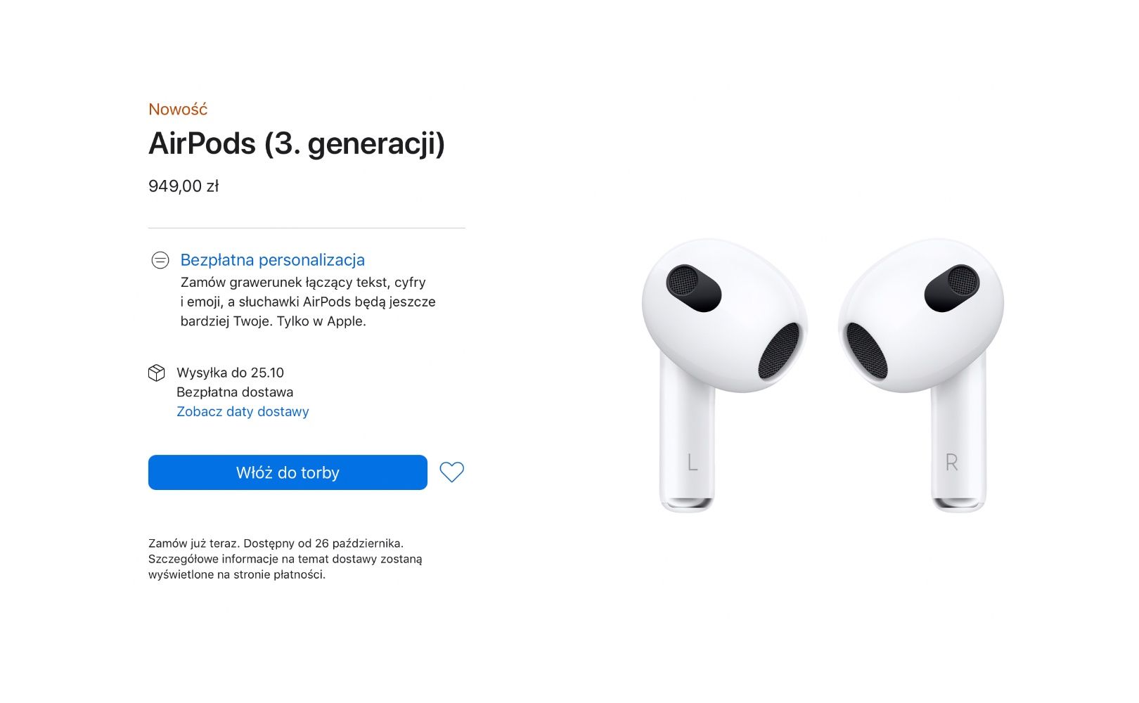 airpods3 - cena