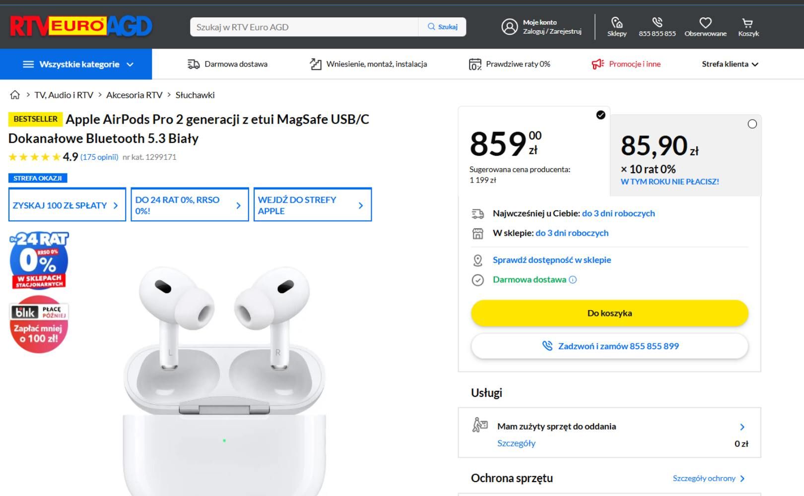 Promocyjna cena AirPods Pro 2