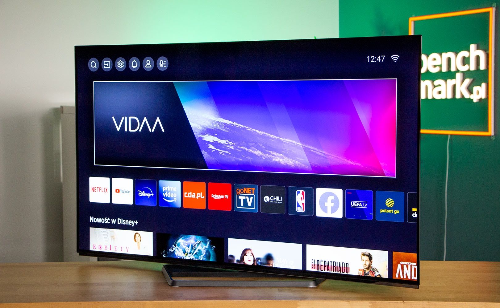 Hisense A85H - VIDAA ekran domowy