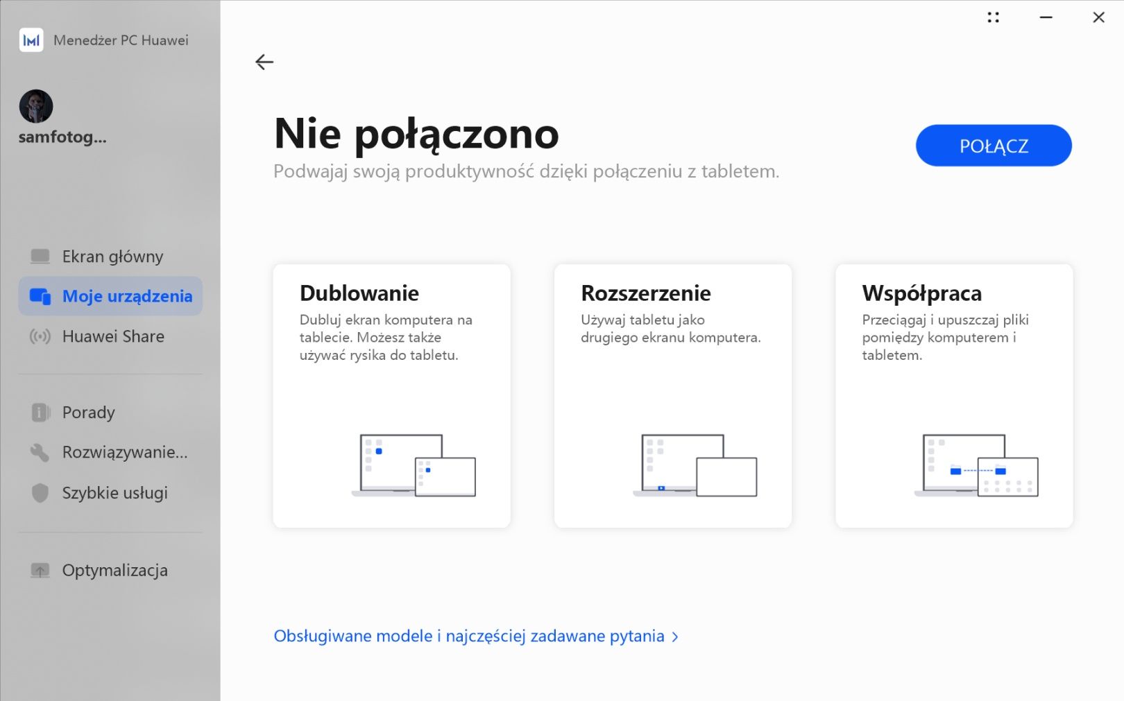 Menedżer PC rozszerzenie Pulpitu