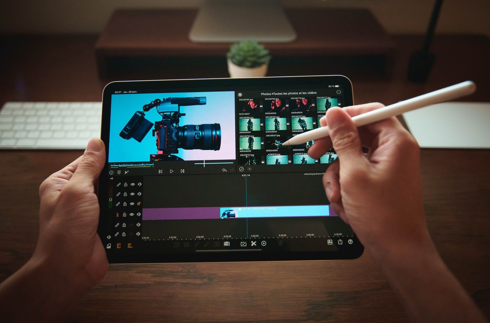 Edycja wideo tablet