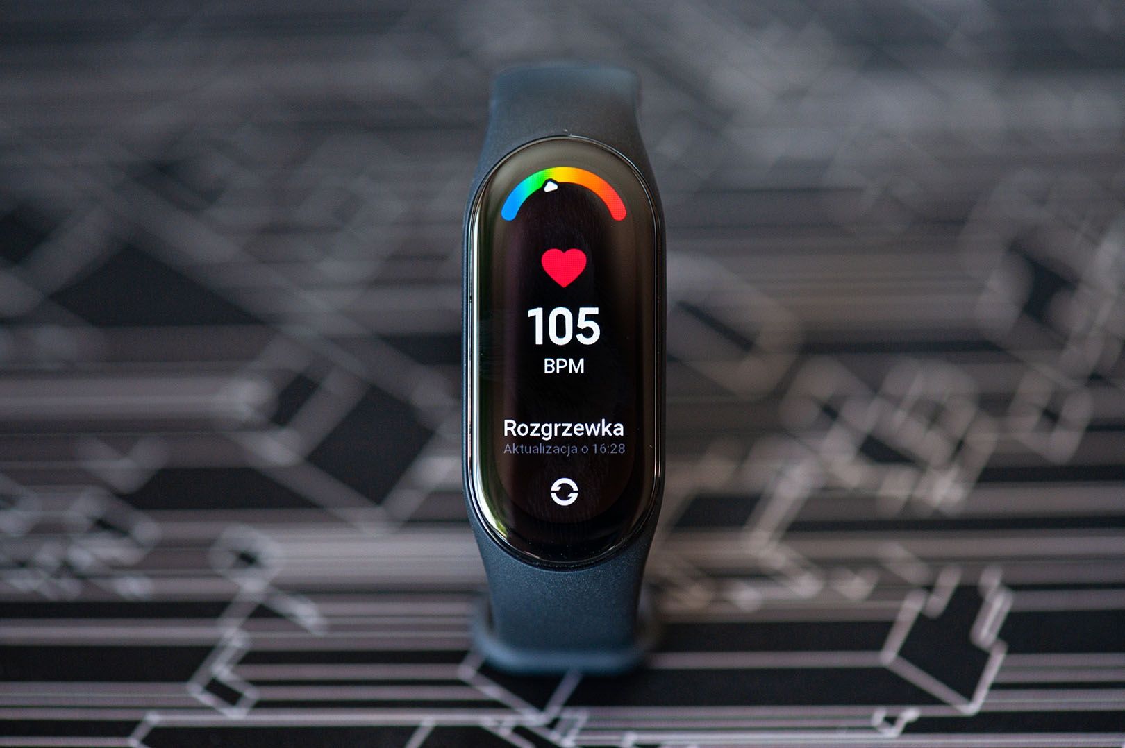 Mi Band 7 pomiar pulsu