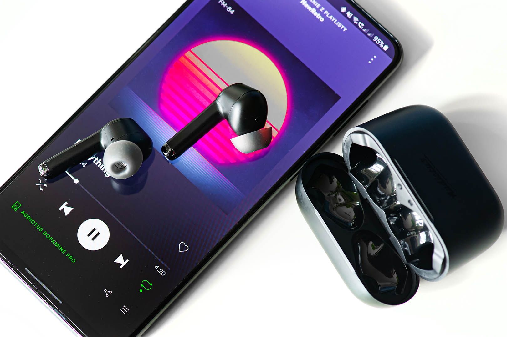 Audictus Dopamine Pro z telefonem i etui