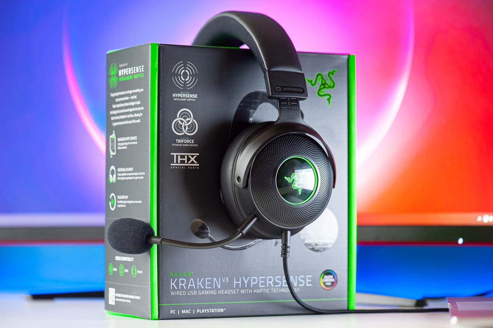 Razer Kraken V3 HyperSense - wygląd