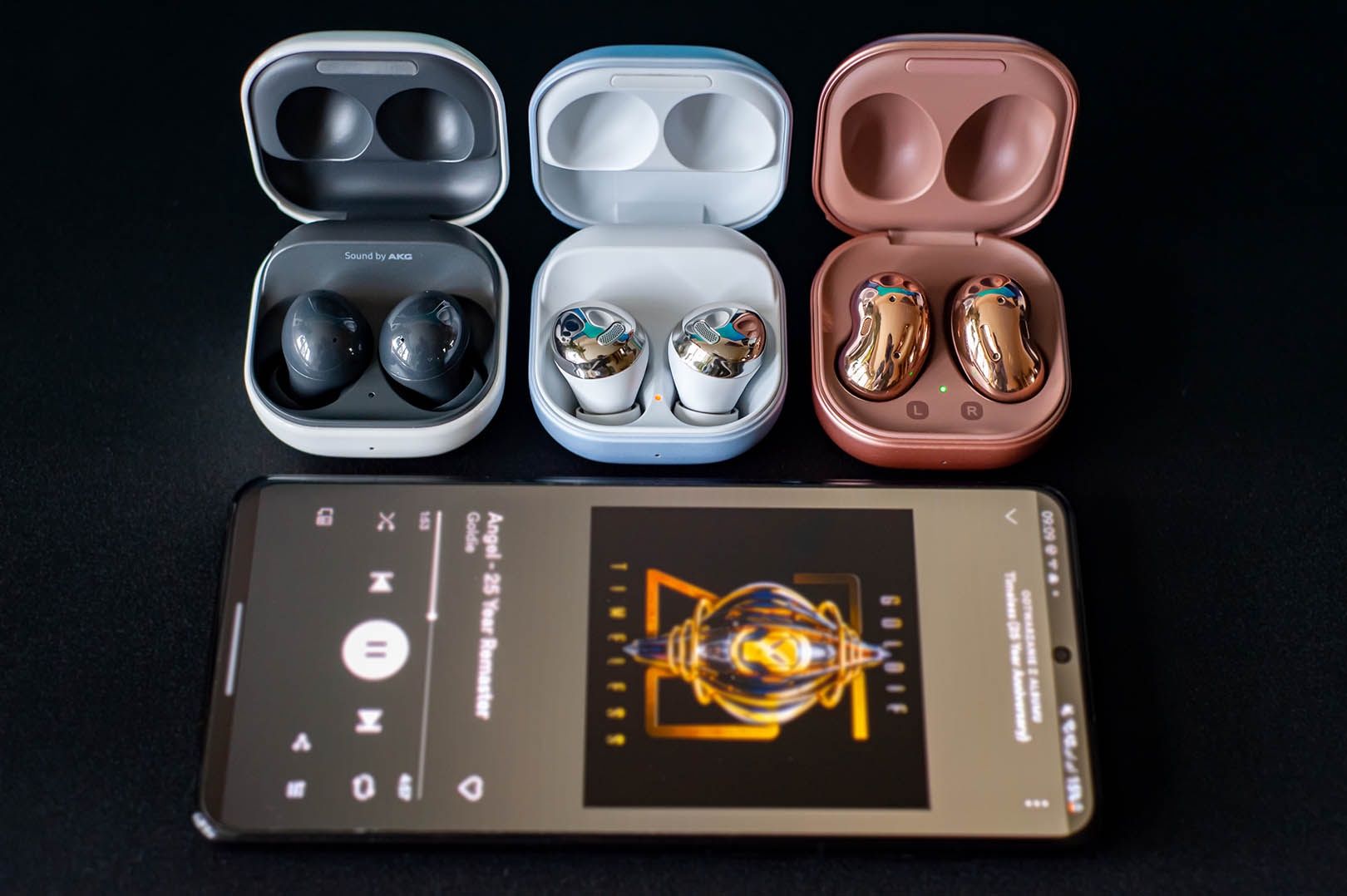 Porównanie Galaxy Buds2, Buds Pro i Buds Live