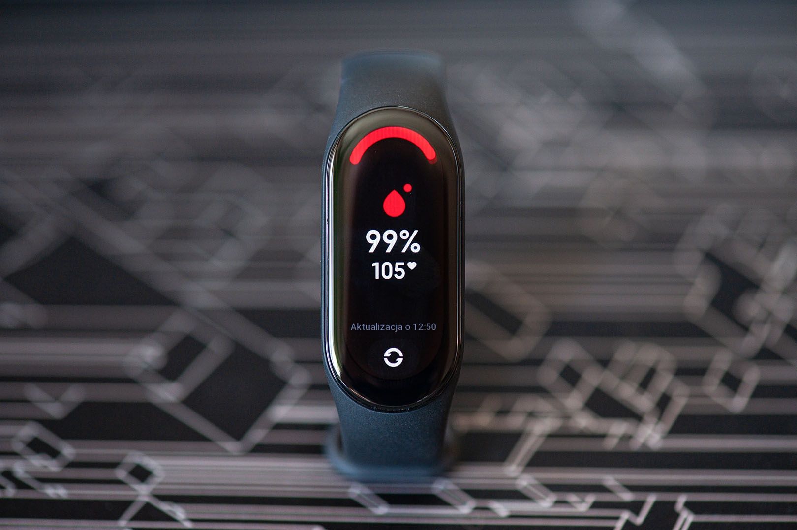 Mi Band 7 pomiar saturacji