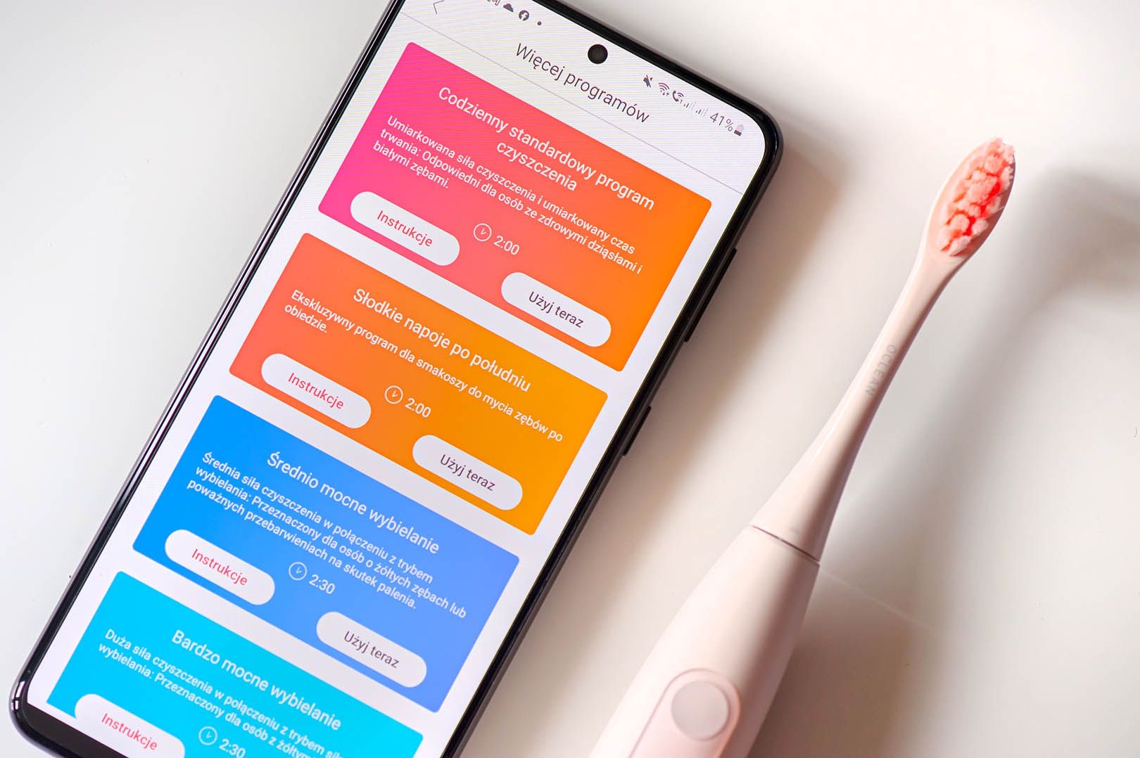 Oclean Z1 szczoteczka soniczna z aplikacją na telefon