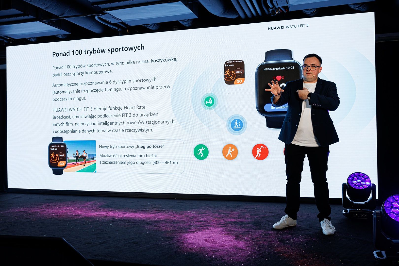 Huawei Watch FIT 3 funkcja broadcasting