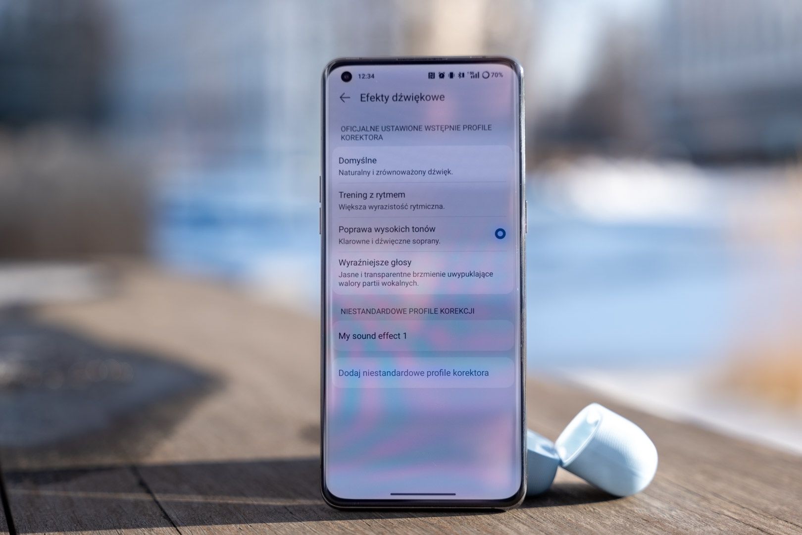 Ustawienia dźwięku w aplikacji Huawei
