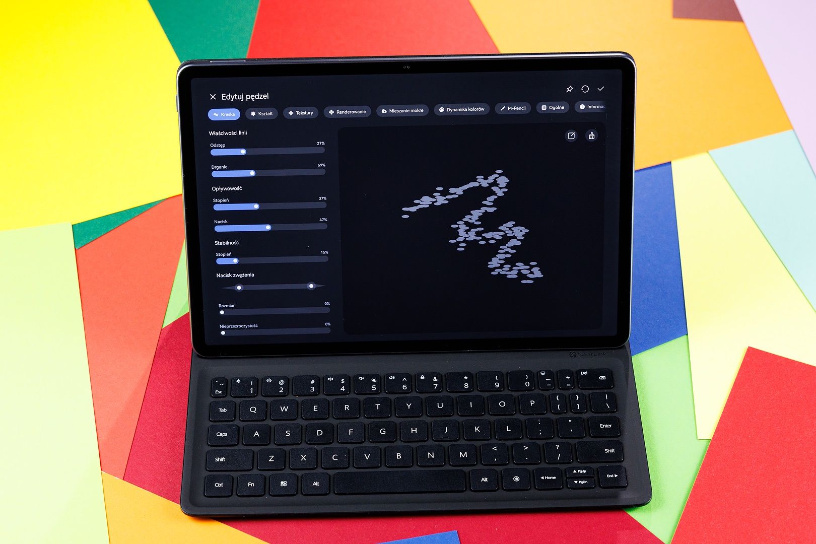 HUAWEI MatePad 11.5"S ustawienia pędzel GoPaint