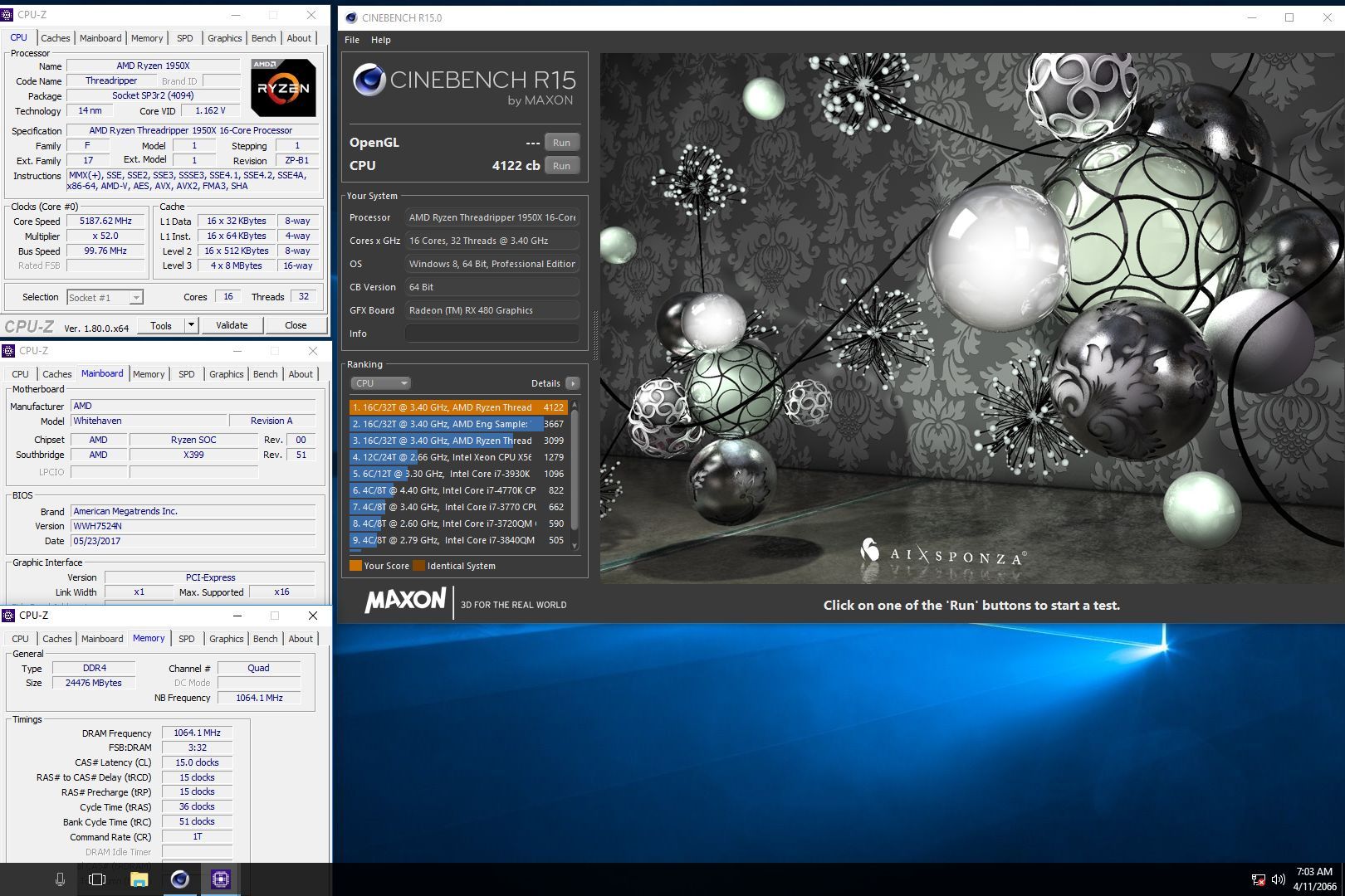 AMD Ryzen Threadripper 1950X - rekord podkręcania