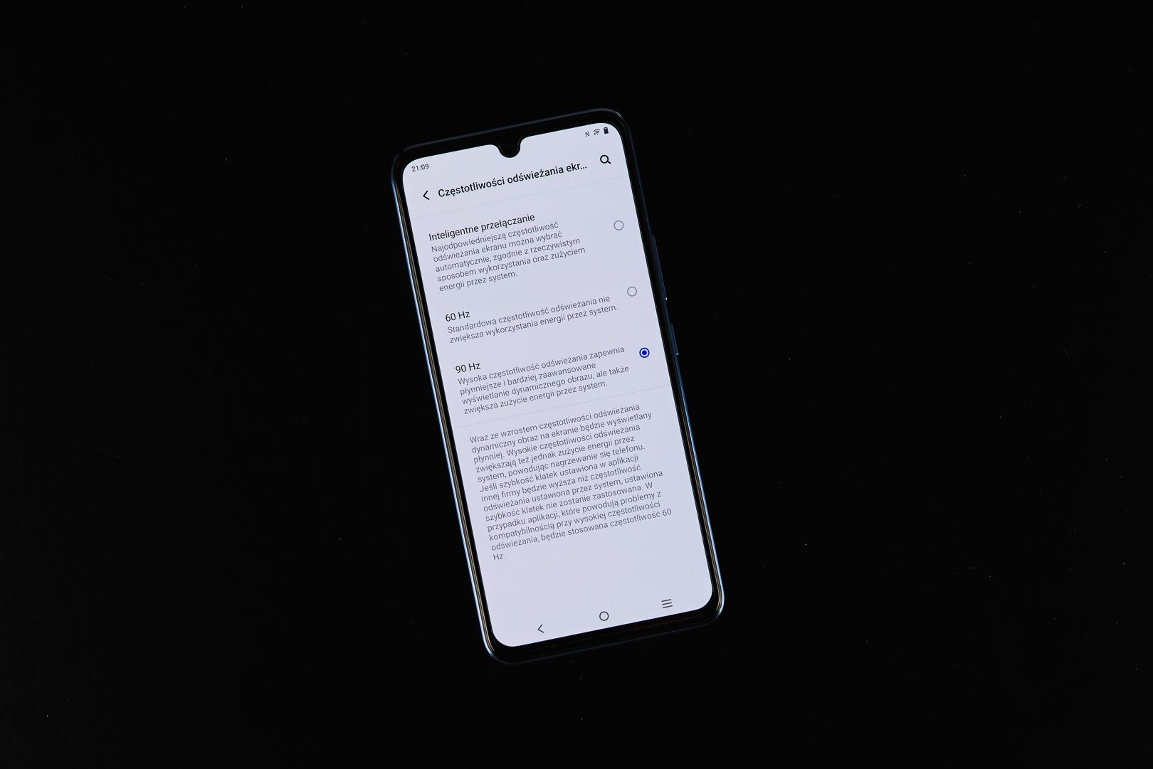 vivo V21 5G odświeżanie