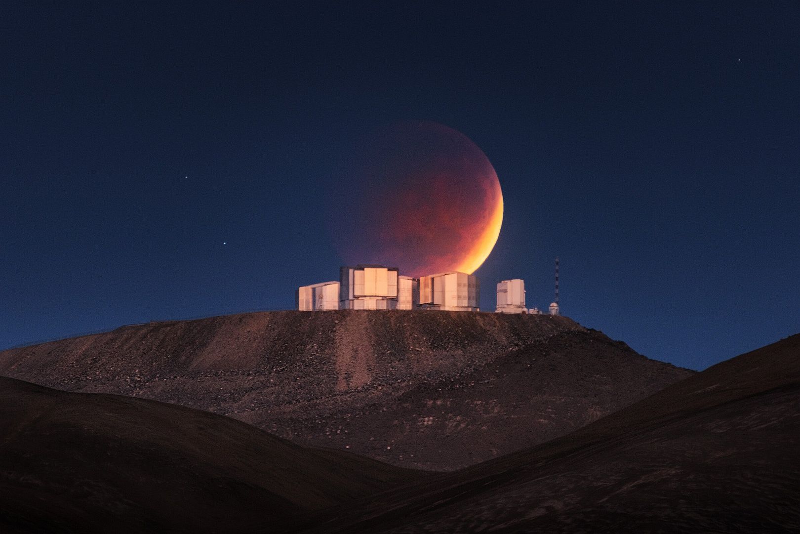 Paranal zaćmienie Księżyca