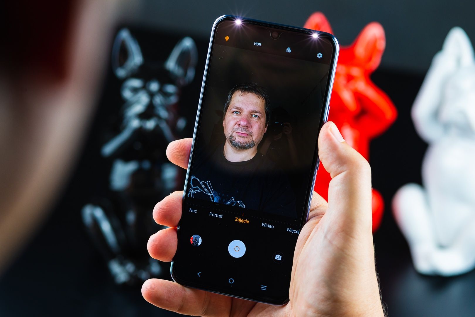 vivo V21 5G tryb selfie