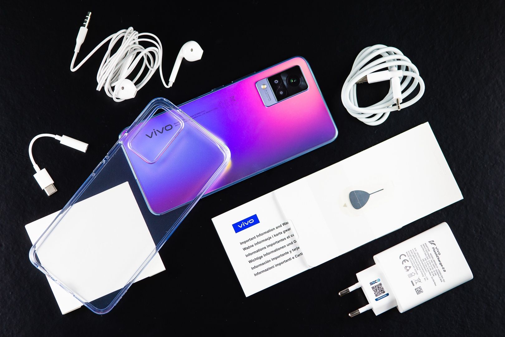 vivo V21 5G zawartość zestawu