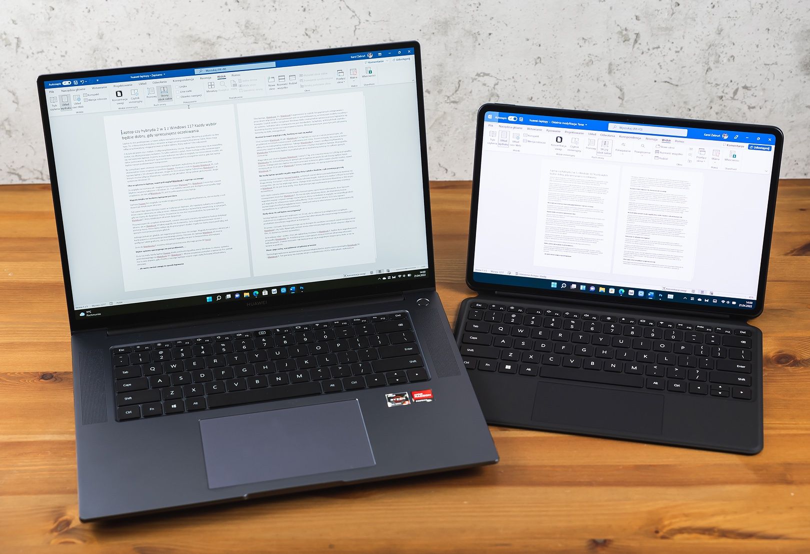 Huawei Matebook 16 i Matebook E szeroki ekran