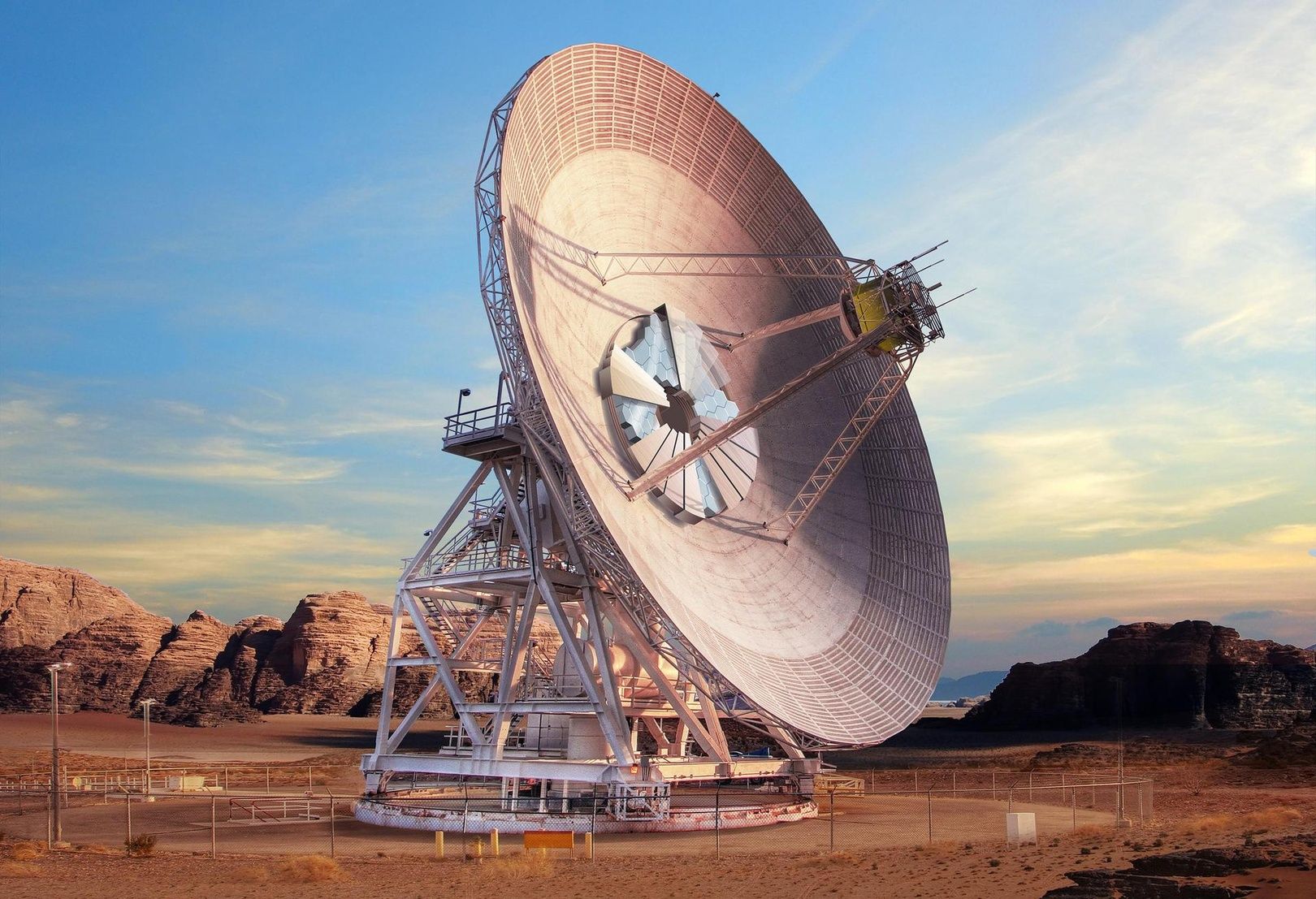Antena radiowo-laserowa DSS-23