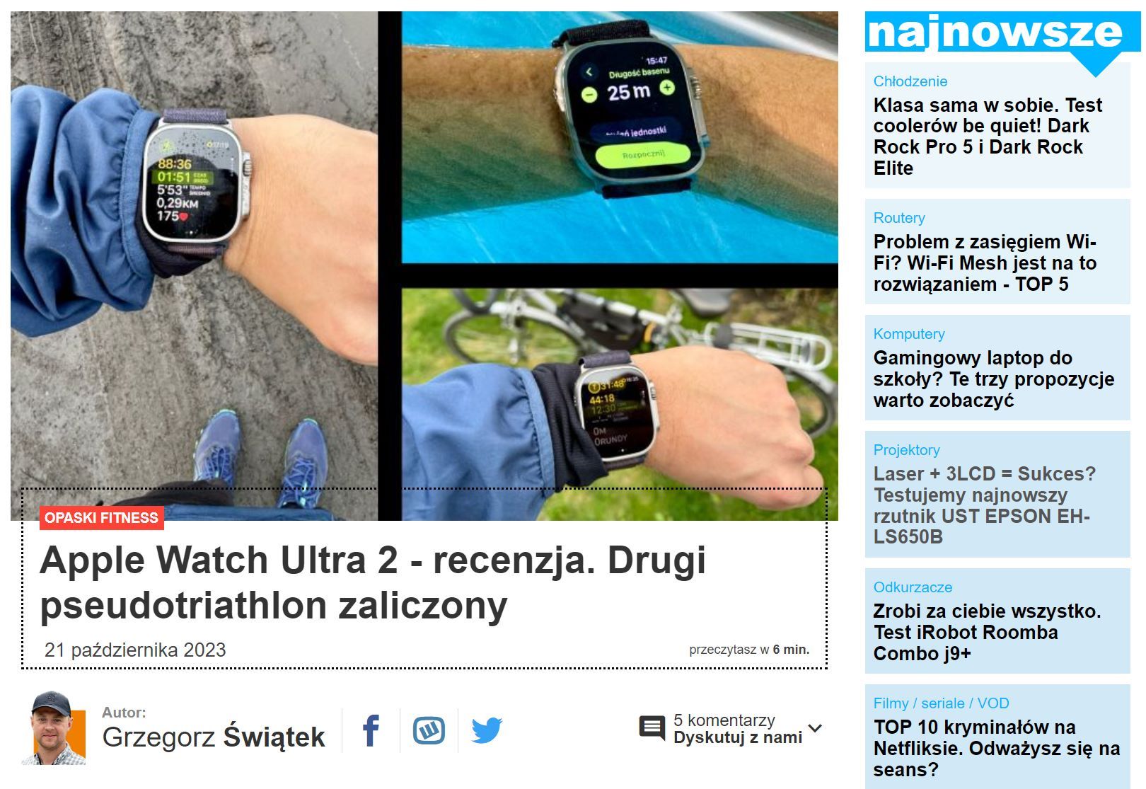 Test Apple Watch Ultra 2