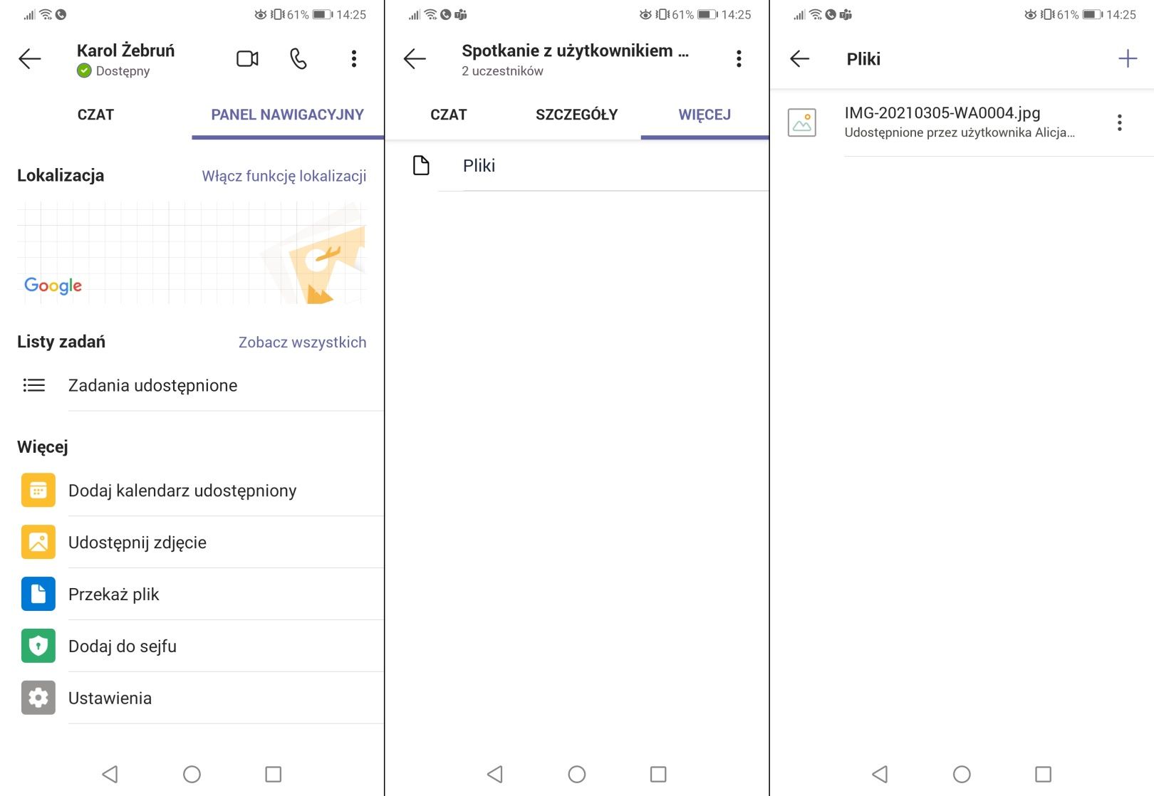 Microsoft Teams na telefonie
