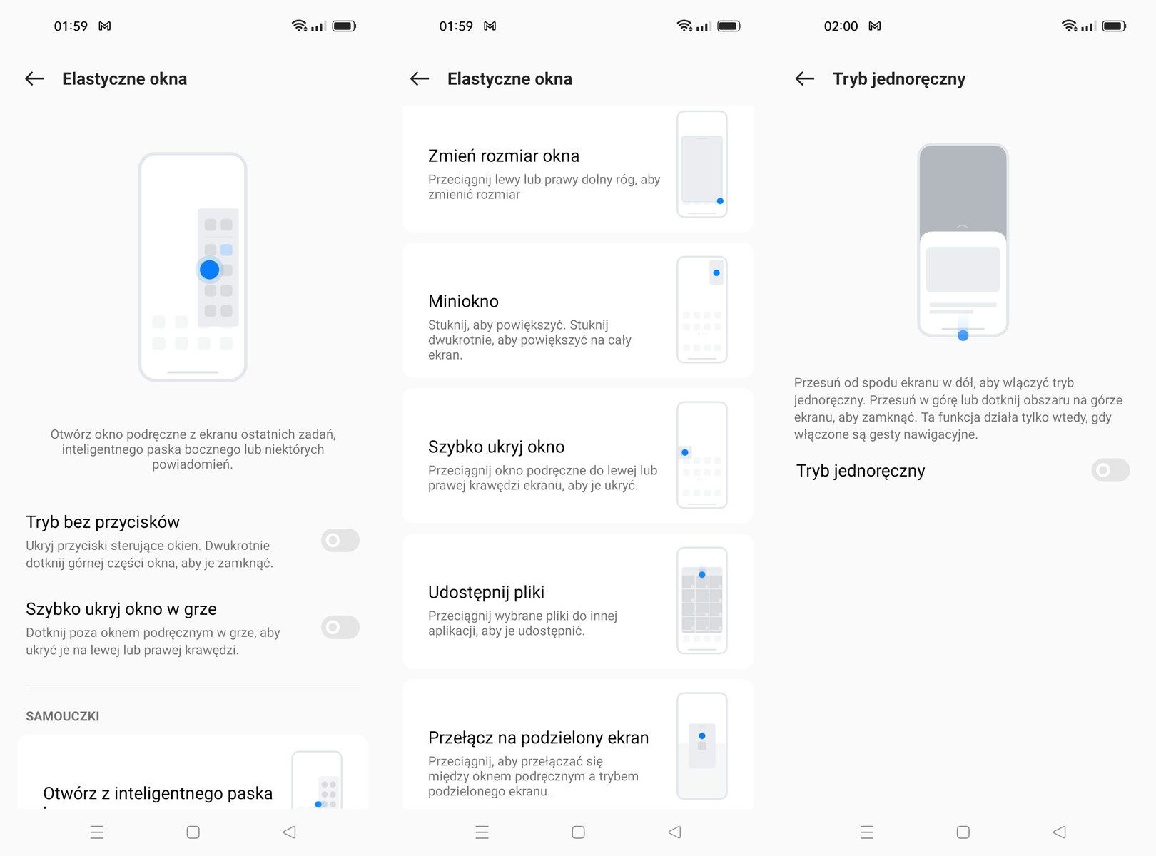 Realme 9 Pro+ okienka