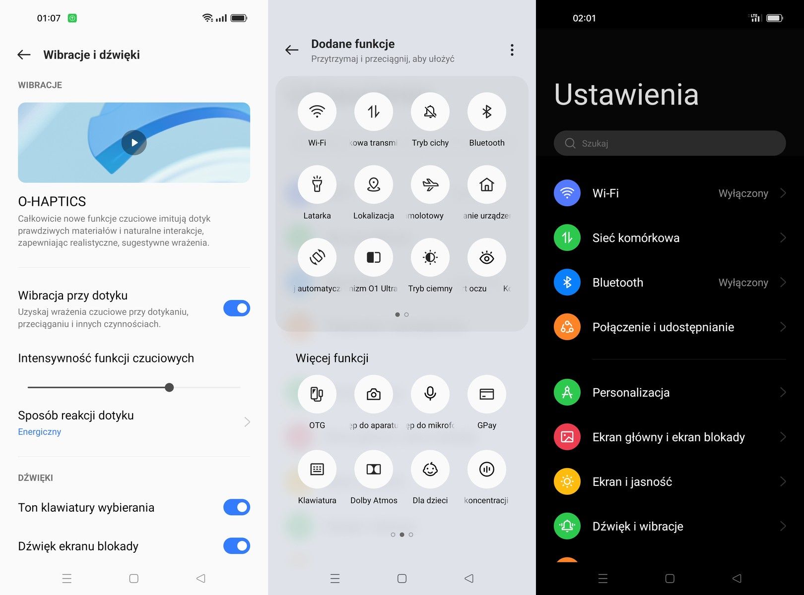 Realme 9 Pro+ ustawienia