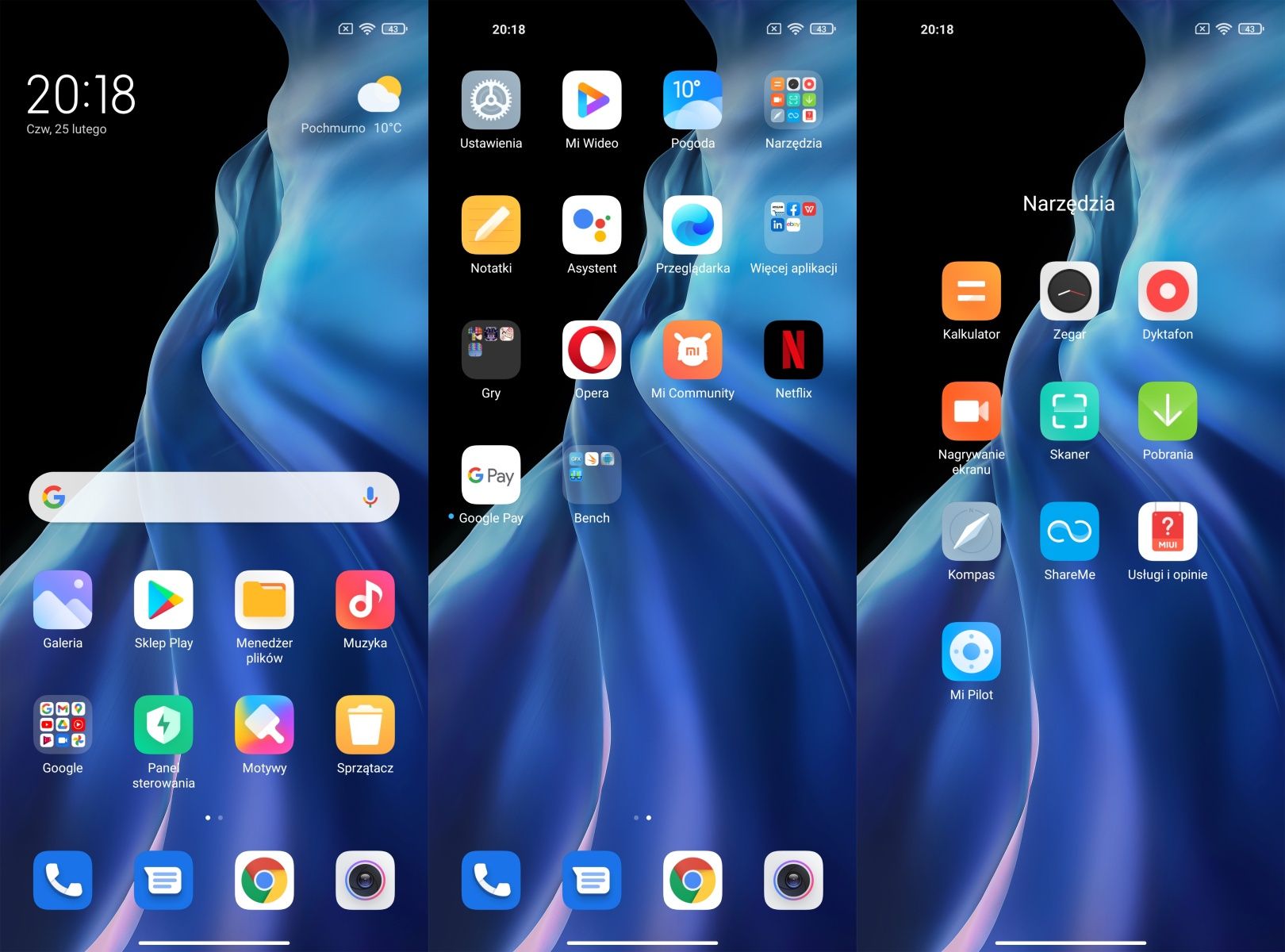 Xiaomi Mi 11  aplikacje