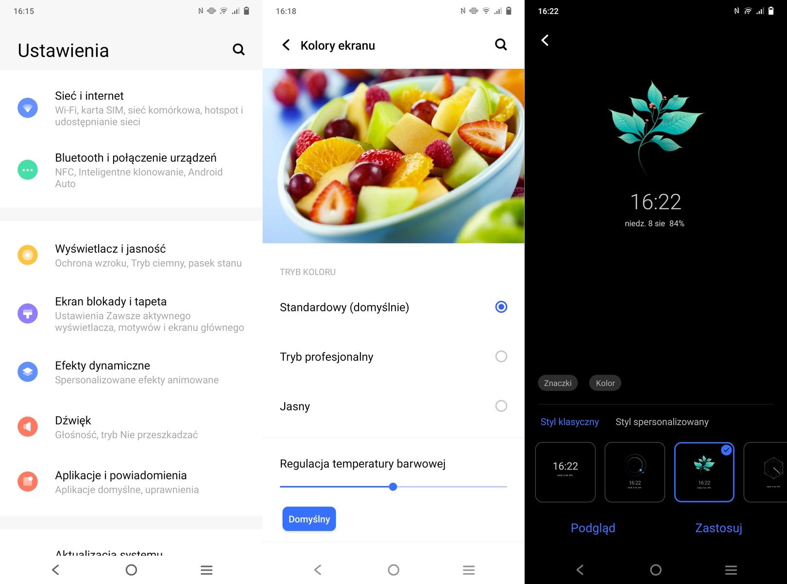 vivo V21 5G ustawienia 1