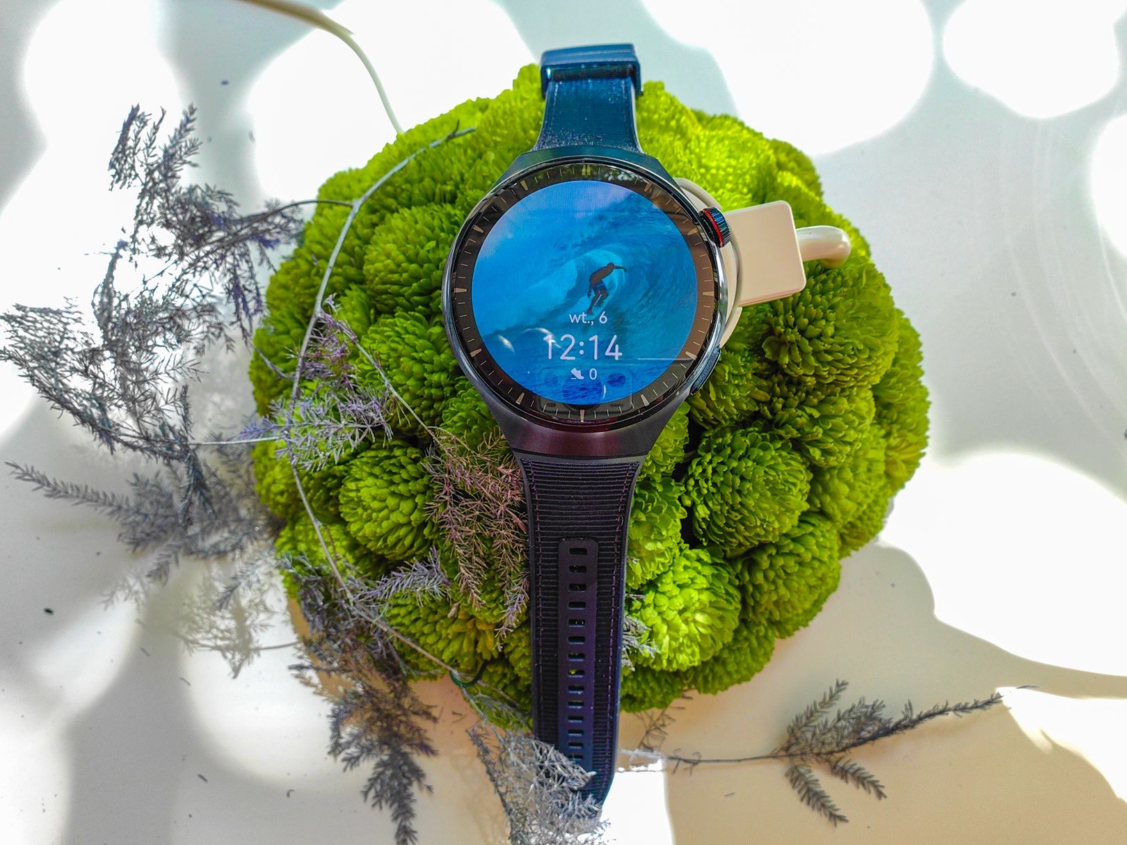 Niebieski tytan Huawei Watch 4 Pro