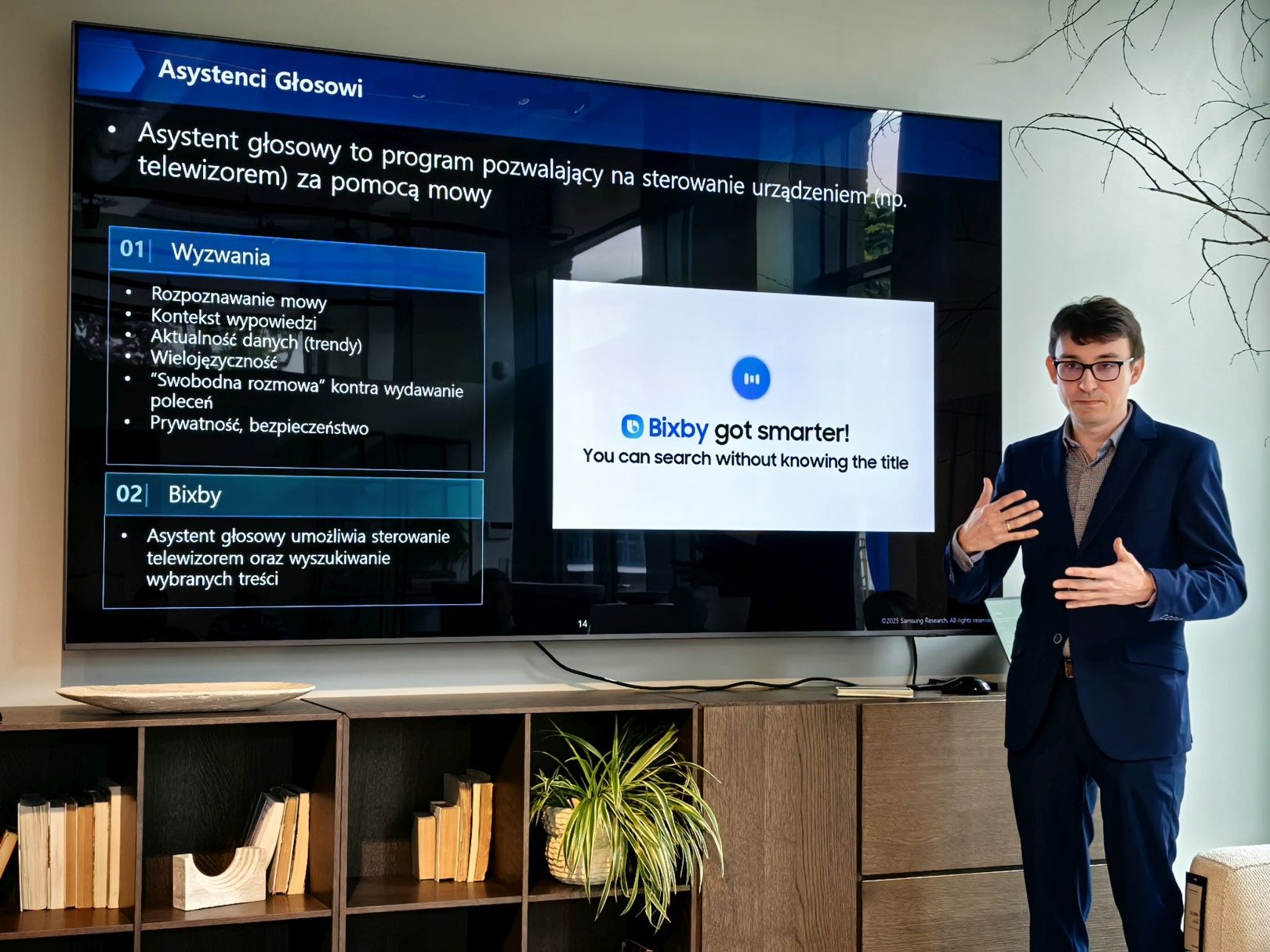Asystent Głosowy BIXBY na telewizorze