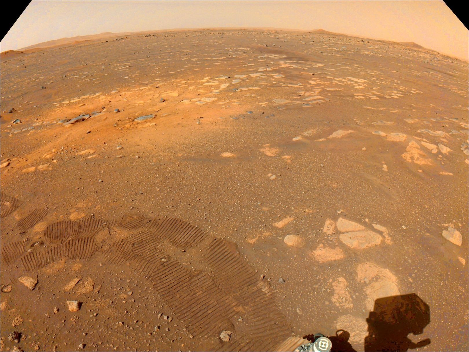 Mars Perseverance ślady kół