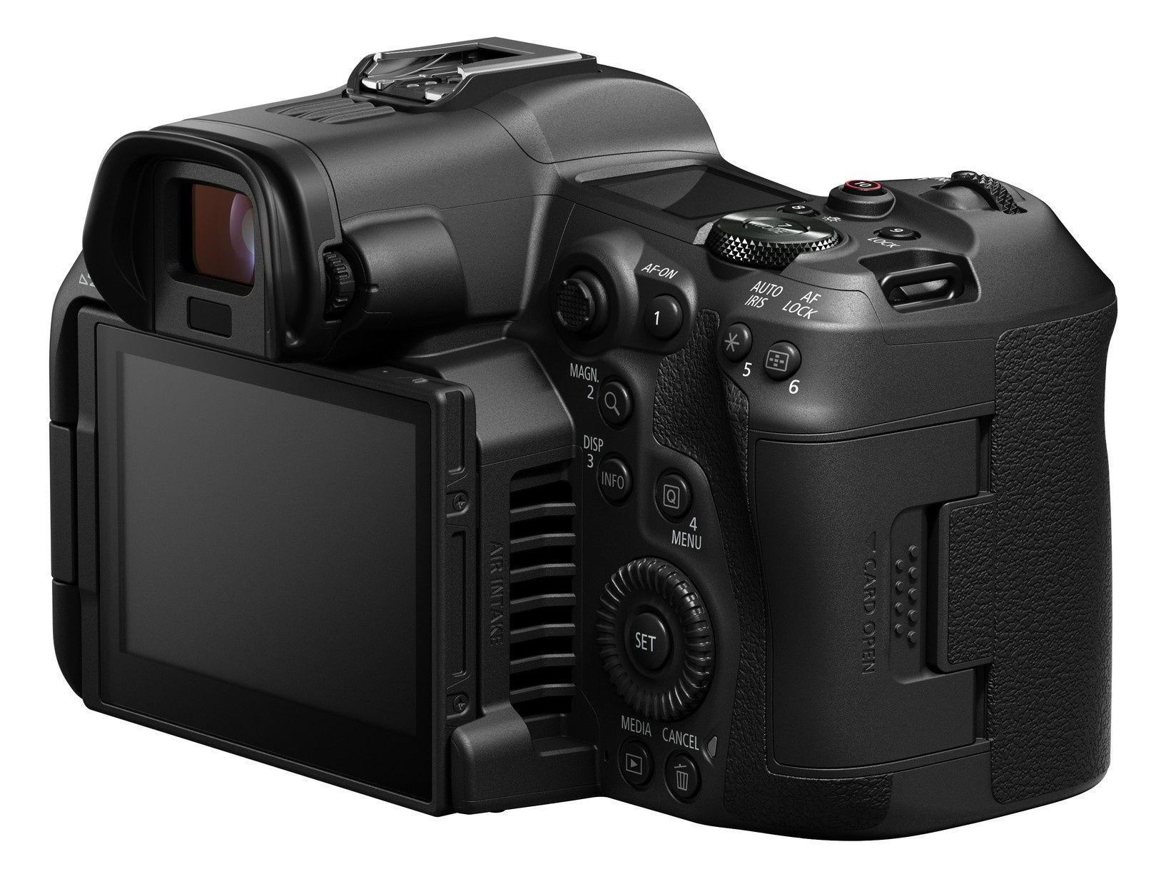 Canon EOS R5 C widok tył bok