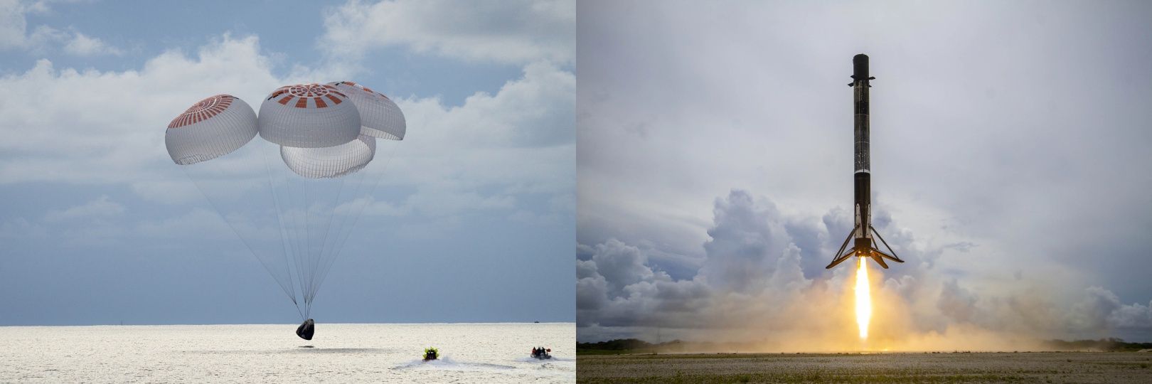 SpaceX odzyskiwane części