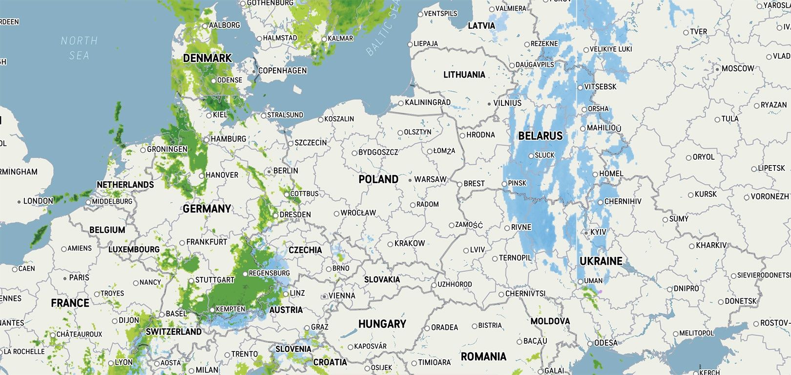 AccuWeather - opady śniegu