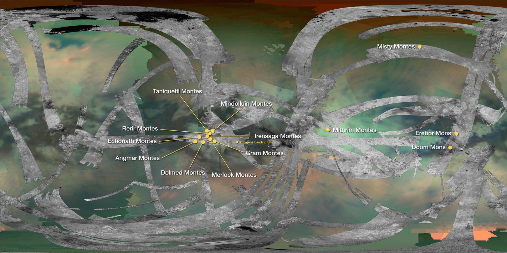 Mapa Tytana