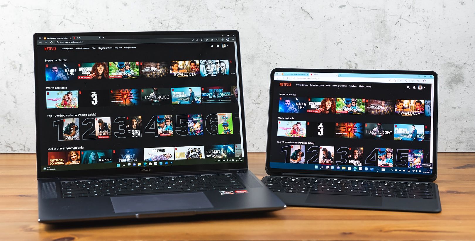 Huawei Matebook 16 i Matebook E rozrywka