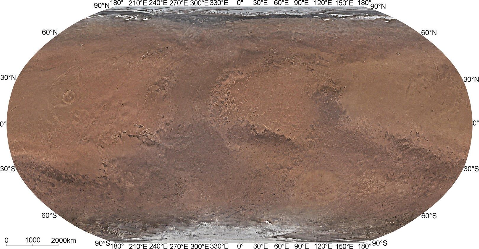 Mapa Mars Tianwen-1