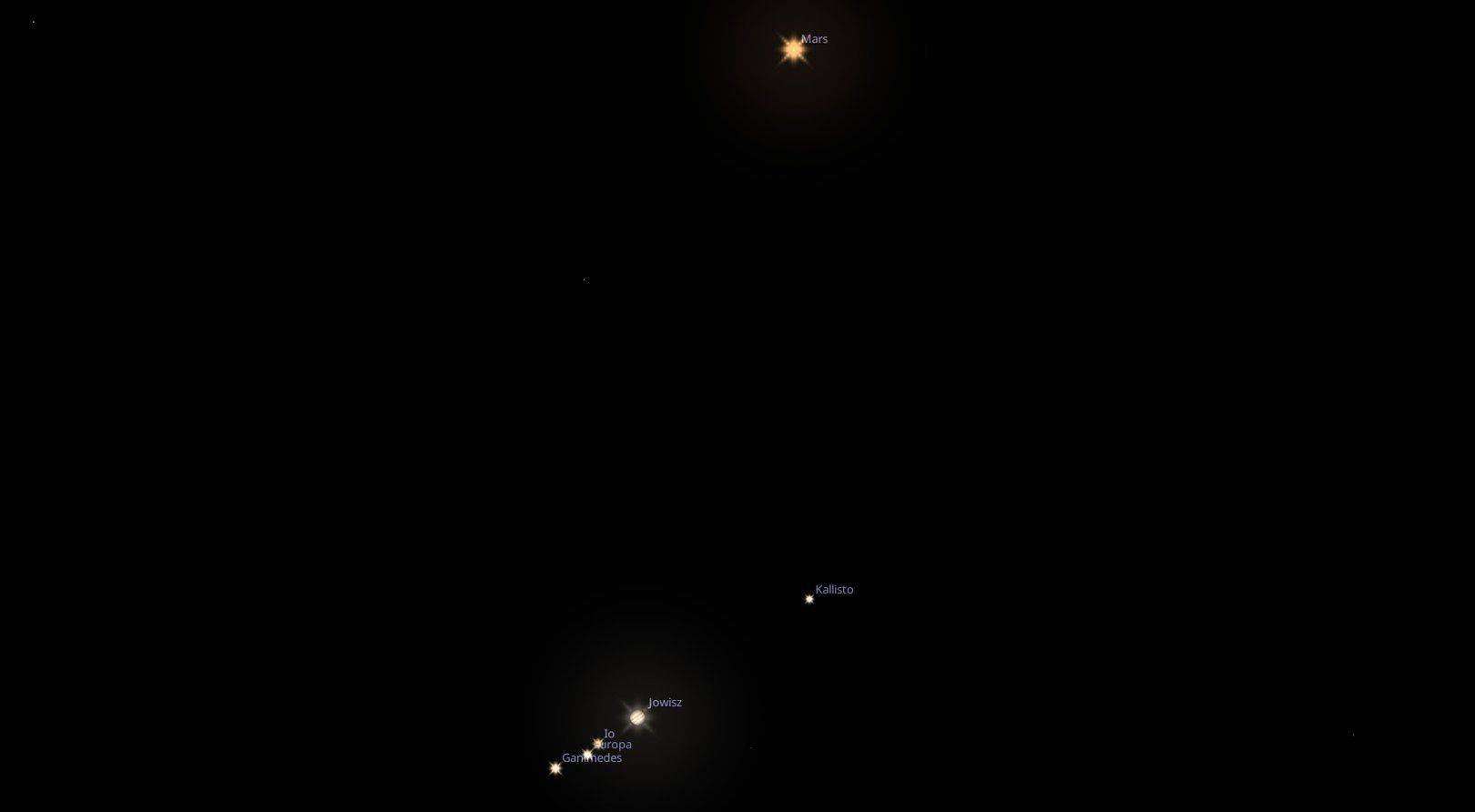 Mars Jowisz księżyce
