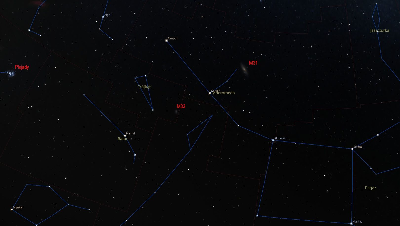 Andromeda i Trójkąt galaktyki