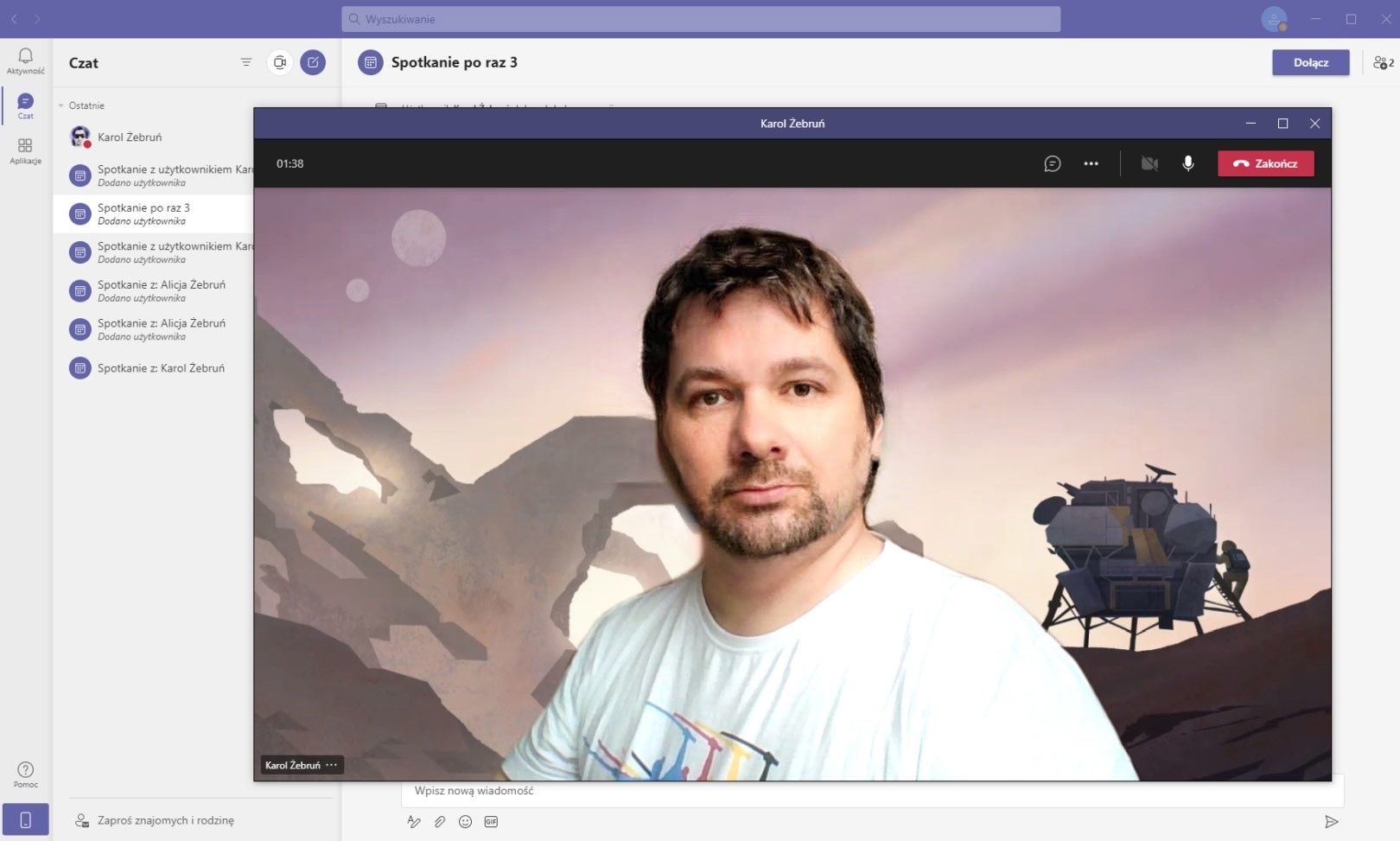 Ustawienie własnego tła w Microsoft Teams