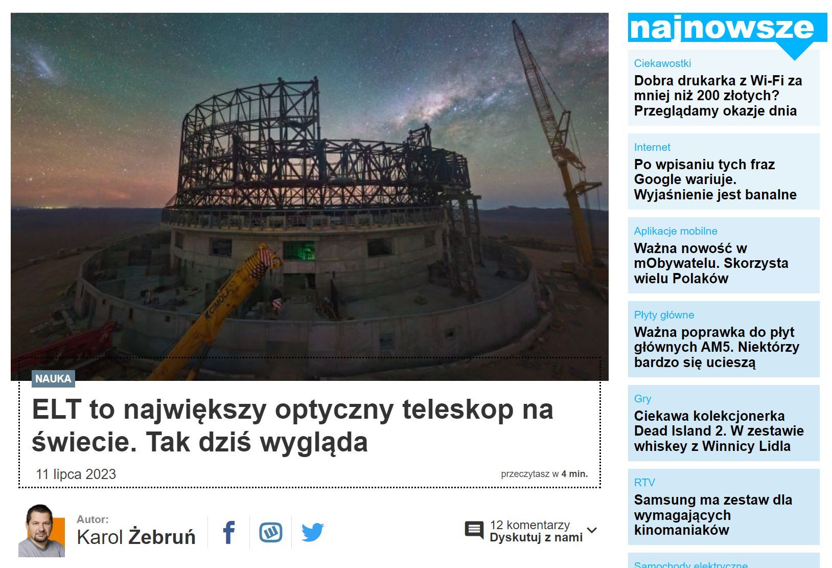 Ekstremalnie Wielki Teleskop