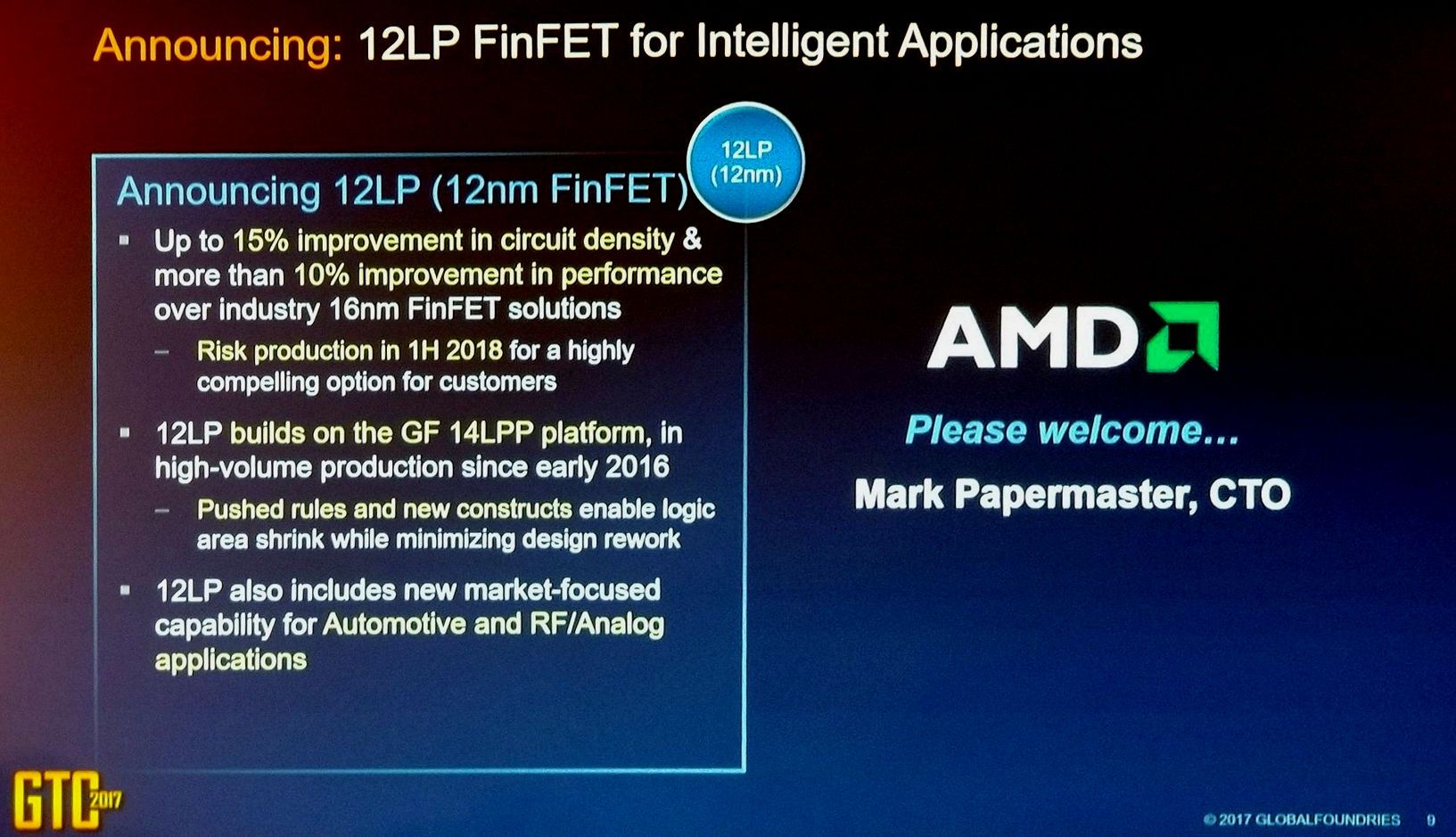 Global Foundries - litografia 12 nm LP