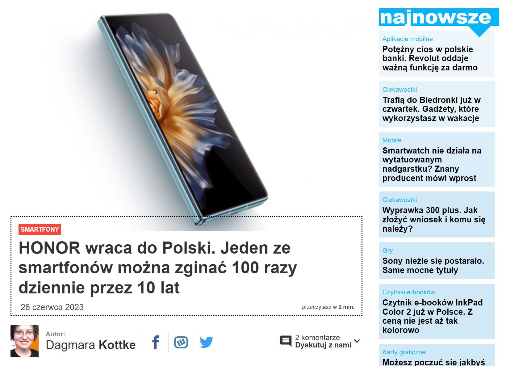 Składany HONOR