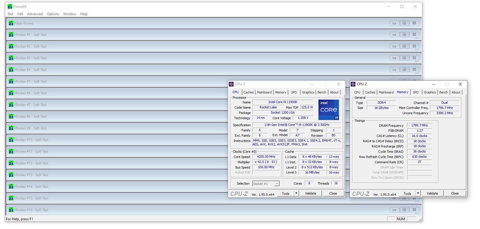 Intel Core i9-11900K - podkręcanie pamięci RAM