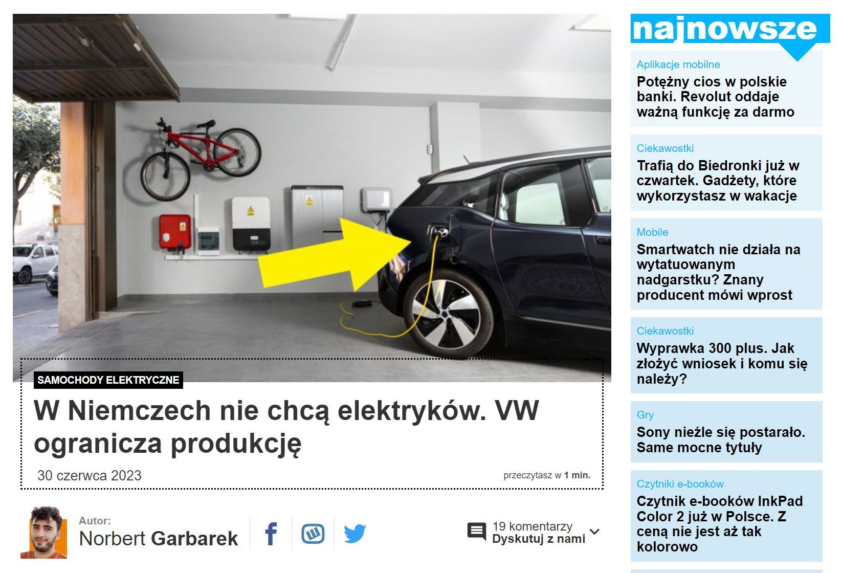 Volkswagen ogranicza produkcję elektryków